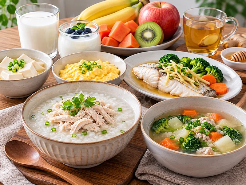 Thực đơn cho người bị ho nên có món mềm, đủ chất và dễ nuốt